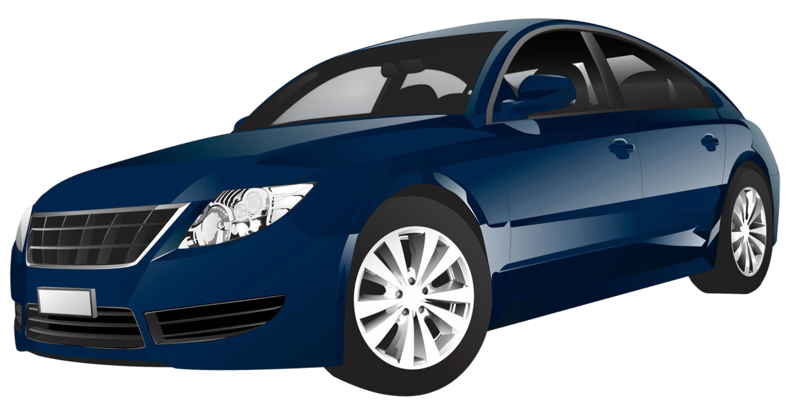 Blue sedan representing auto insurance